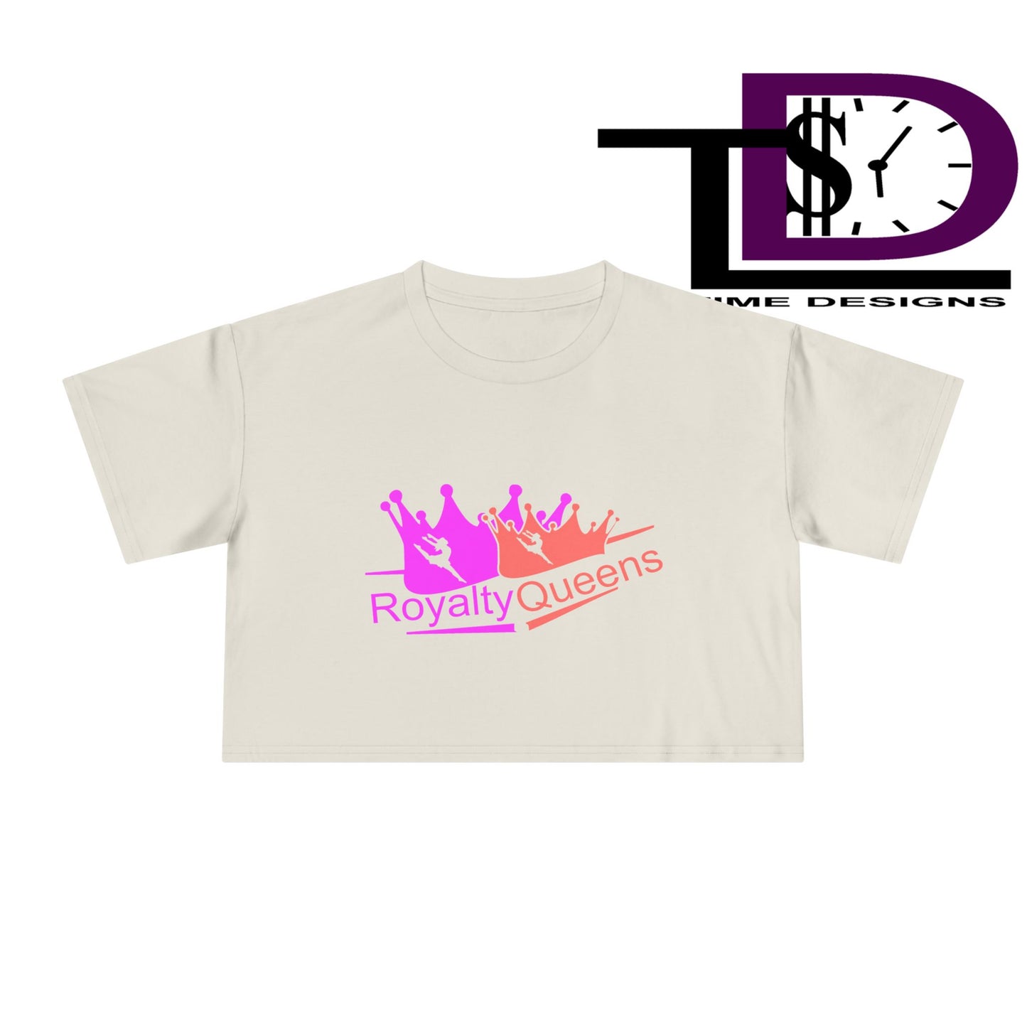 Royalty Queens Crop Tee - Stylish Women's Fashion for Birthdays, Festivals, Casual Wear, Gifts for Her, Trendy Outfit