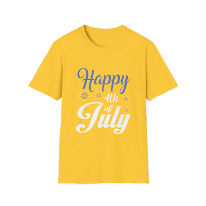 Happy Vibes Unisex Softstyle T-Shirt | Casual Wear, Gift for Friends, Birthday Gift, Positivity Shirt, Everyday Comfort