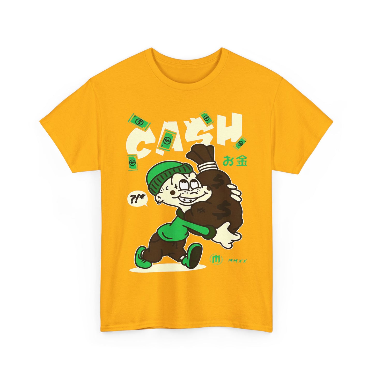 Cash Cartoon Unisex Heavy Cotton Tee - Streetwear Vibe