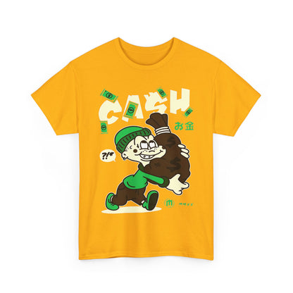 Cash Cartoon Unisex Heavy Cotton Tee - Streetwear Vibe