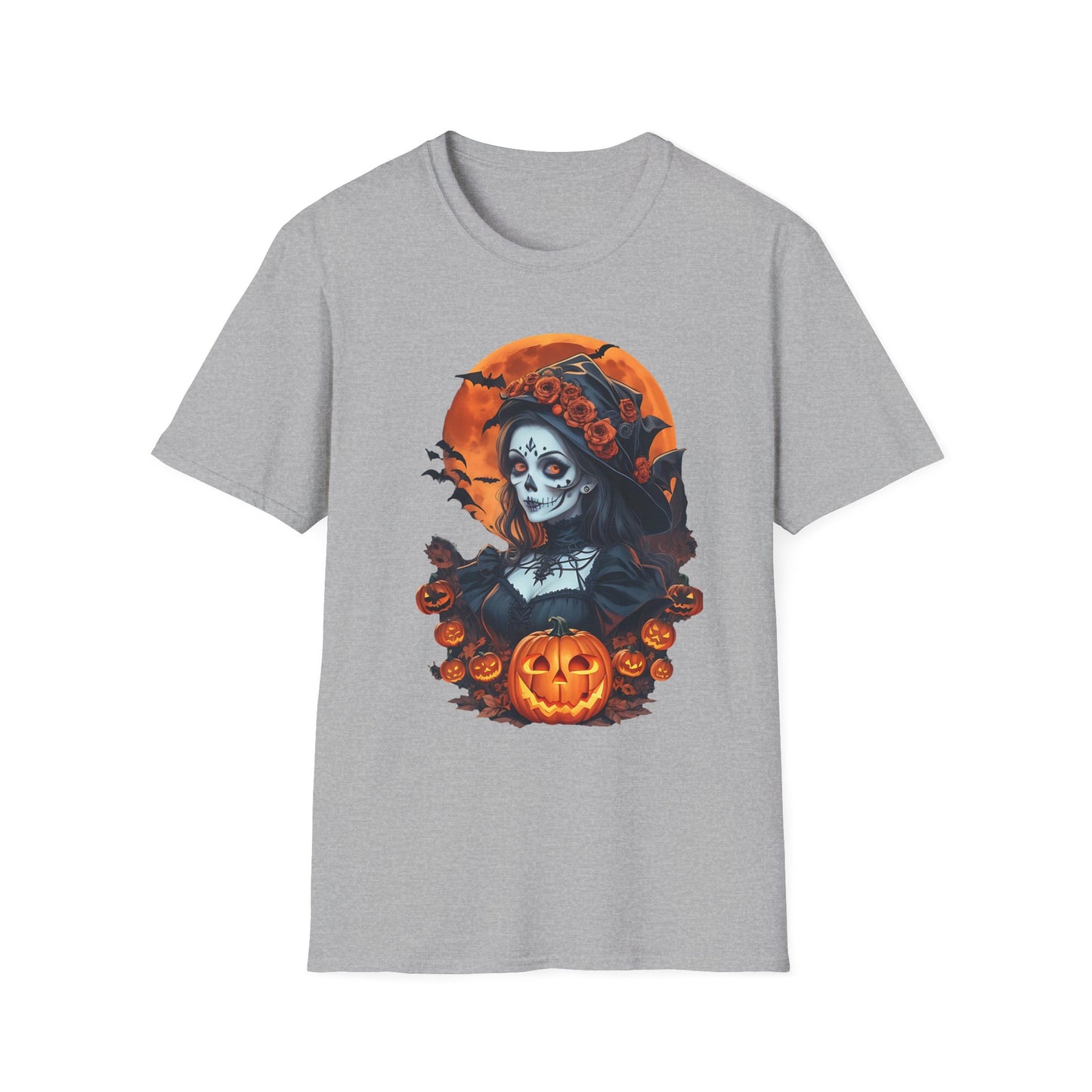 Spooky Halloween Graphic Tee, Unisex Softstyle T-Shirt, Fall Fashion, Halloween Costume, Pumpkin Decor, October Celebration