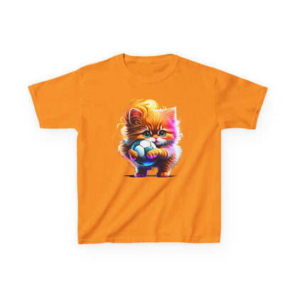Colorful Kitten Kids Tee - Fun, Playful Cotton T-Shirt for Cat Lovers