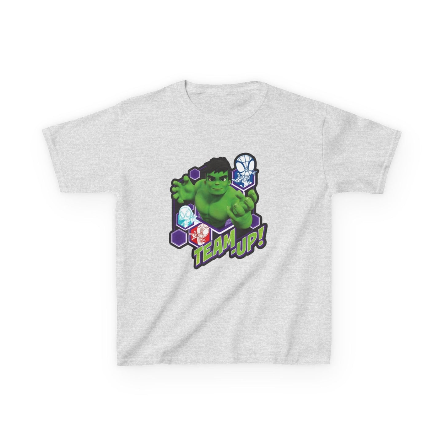 Hulk Team Up Kids Tee, Superhero Shirt, Fun Cotton Tee, Birthday Gift, Team Up T-Shirt, Kids Party Apparel