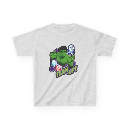 Hulk Team Up Kids Tee, Superhero Shirt, Fun Cotton Tee, Birthday Gift, Team Up T-Shirt, Kids Party Apparel