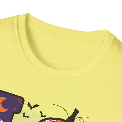 Halloween Love T-Shirt | Unisex Softstyle Tee for Fall | Spooky Season Apparel | Cute Halloween Shirt | Gift for Ghost Lovers