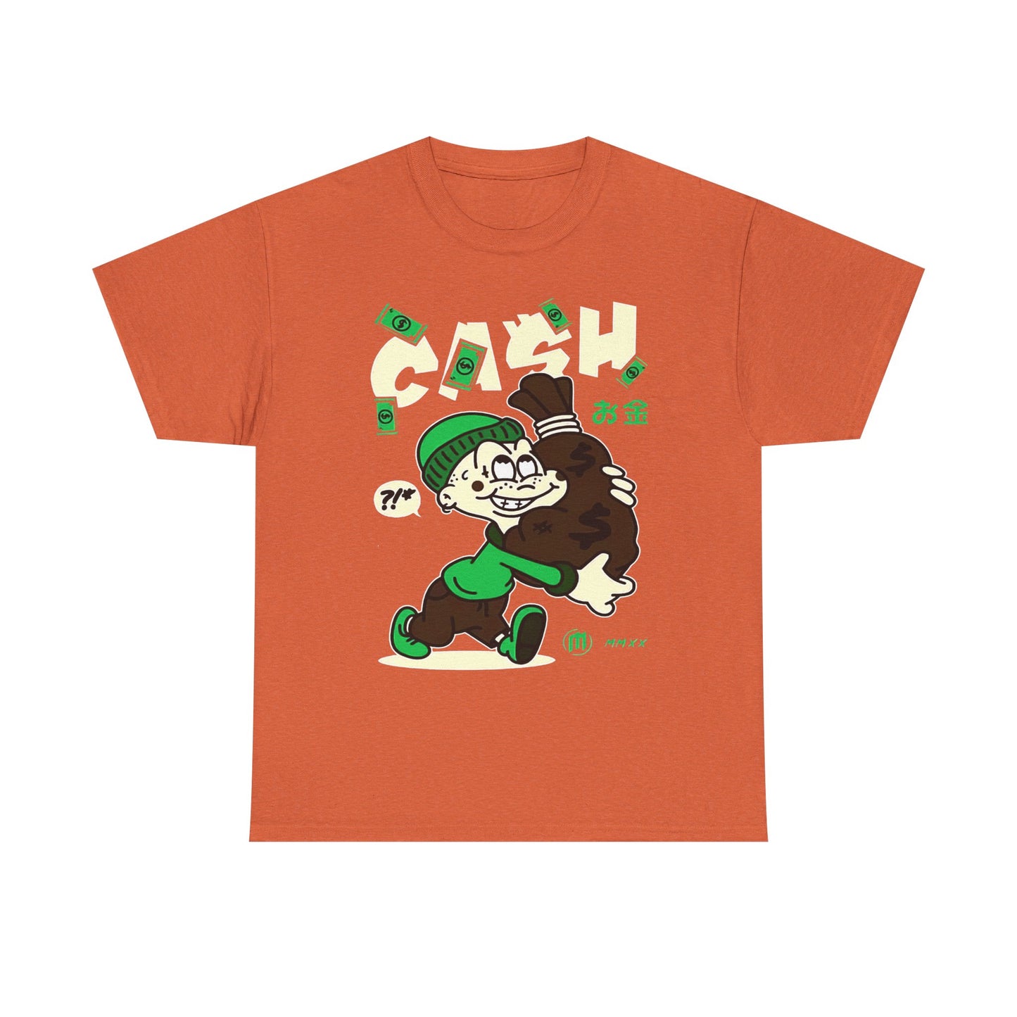 Cash Cartoon Unisex Heavy Cotton Tee - Streetwear Vibe