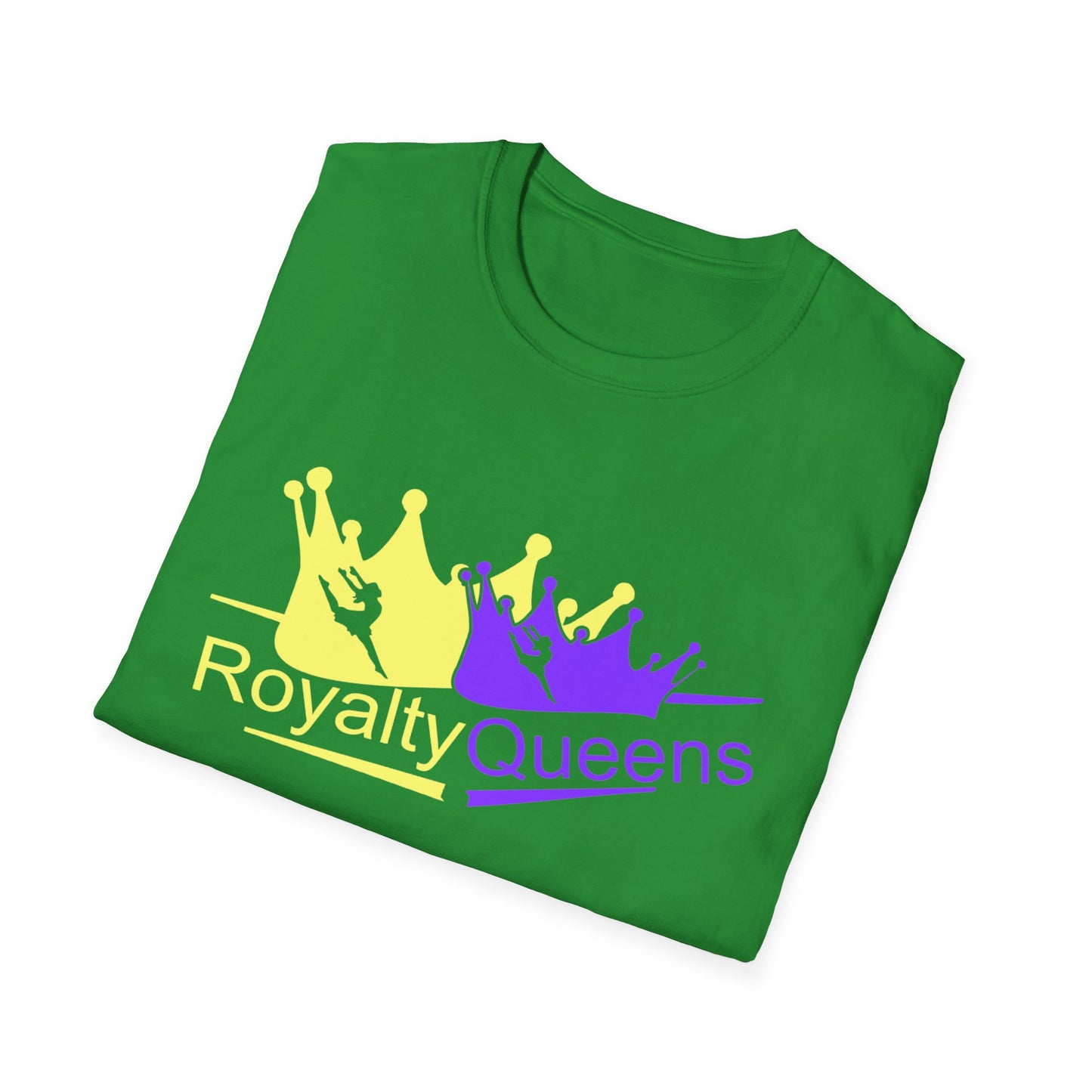 Royalty Queens Unisex Softstyle T-Shirt | Vibrant Crown Print | Perfect for Birthdays, Celebrations, and Everyday Wear