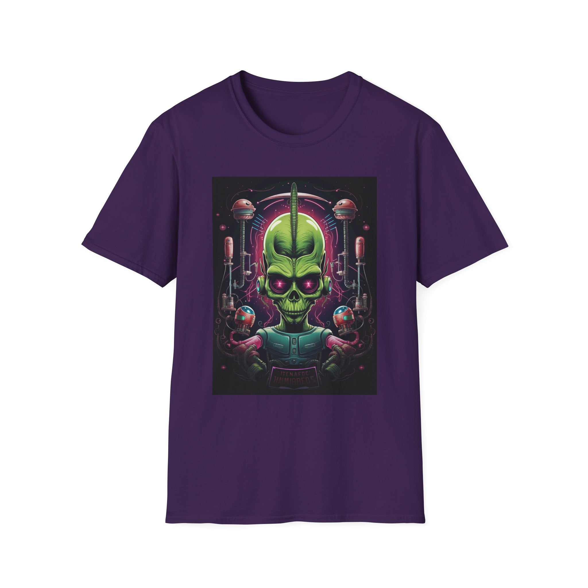 Alien Invader Graphic Unisex Softstyle T-Shirt