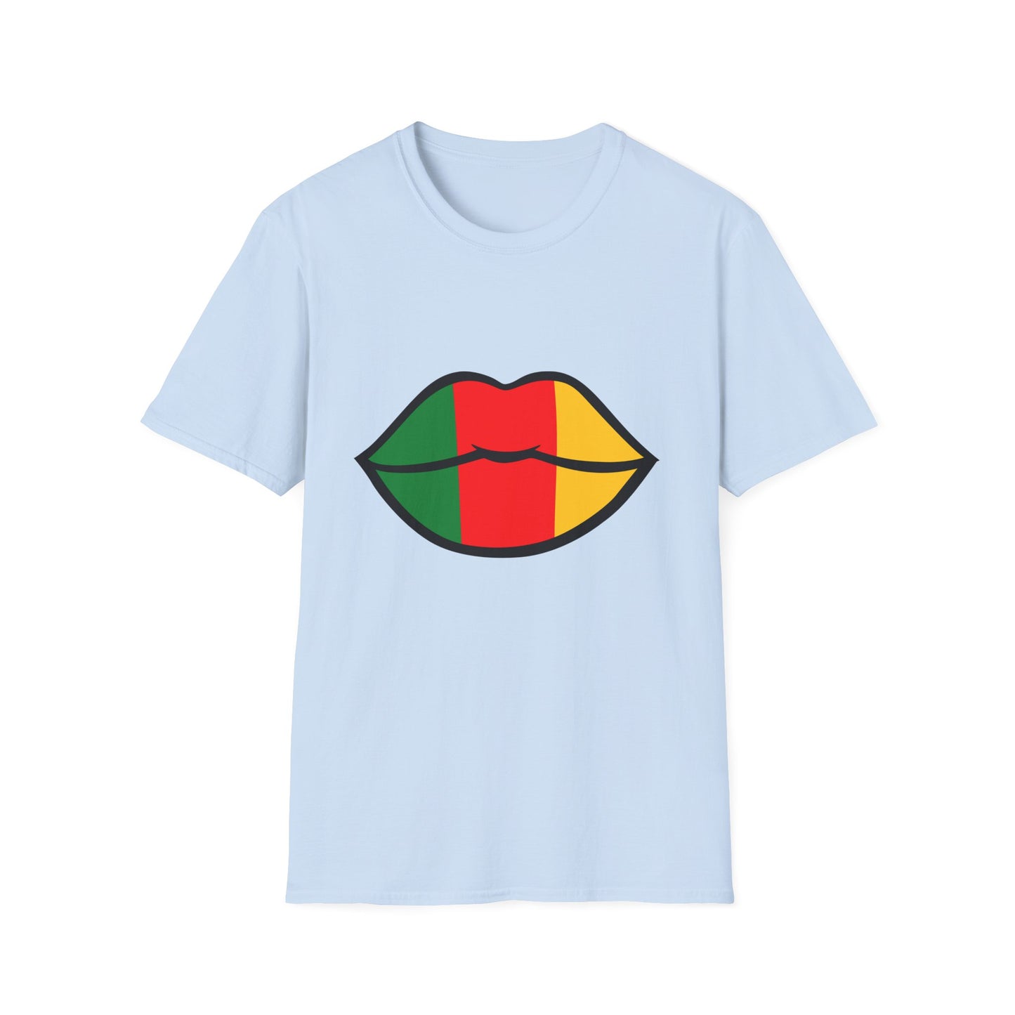 Cameroon Lips Unisex Softstyle T-Shirt, Graphic Tee, Statement Shirt, Cultural Pride Apparel, Casual Wear, Gift Idea