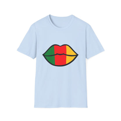 Cameroon Lips Unisex Softstyle T-Shirt, Graphic Tee, Statement Shirt, Cultural Pride Apparel, Casual Wear, Gift Idea