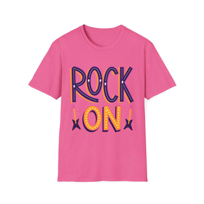 Rock On Unisex T-Shirt, Music Lover's Tee, Concert Outfit, Gift for Musicians, Fun Casual Wear