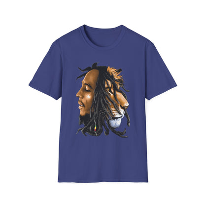 Rasta Lion Unisex Softstyle T-Shirt - Reggae Vibes Inspired Apparel