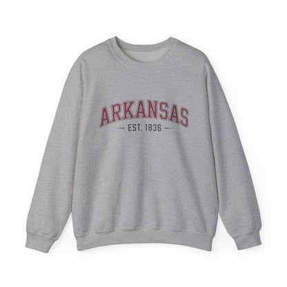 Arkansas Est. 1836 Crewneck Sweatshirt
