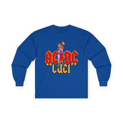 AC/DC Luci Long Sleeve Tee — Retro Rock Band Graphic Shirt