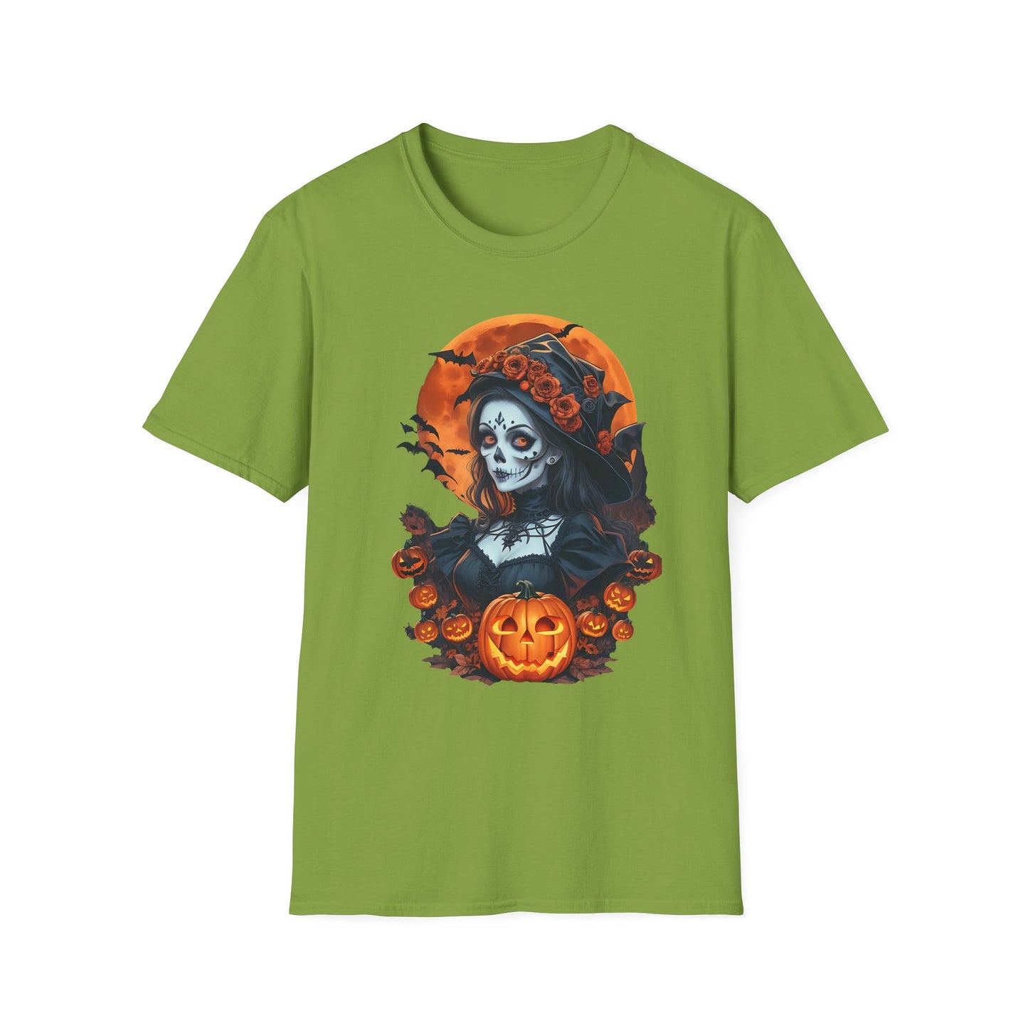Spooky Halloween Graphic Tee, Unisex Softstyle T-Shirt, Fall Fashion, Halloween Costume, Pumpkin Decor, October Celebration