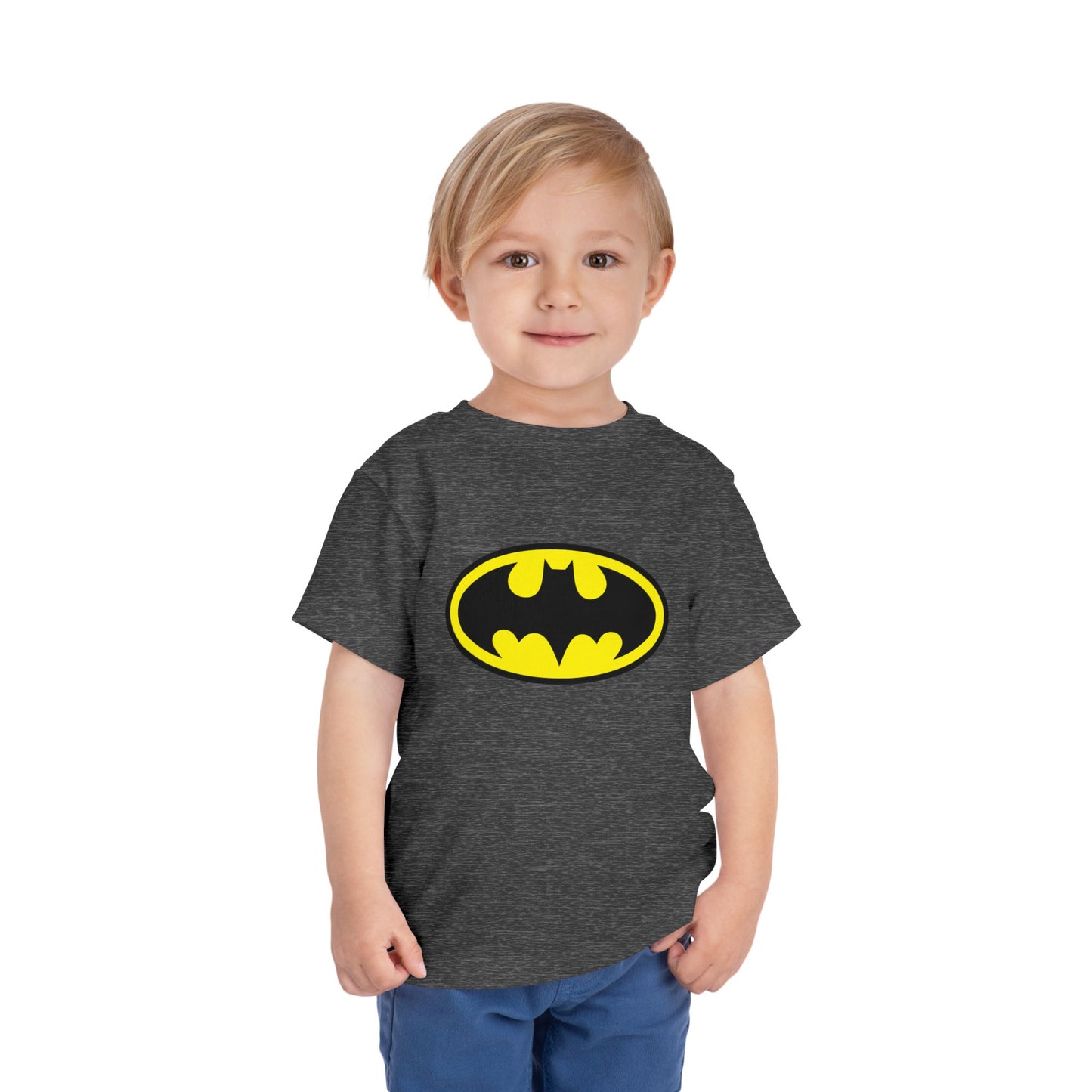 Batman Toddler Short Sleeve Tee - Superhero Shirt for Kids, Birthday Gift, Adventure Wear, Playtime Apparel, Comic Fan Clothing