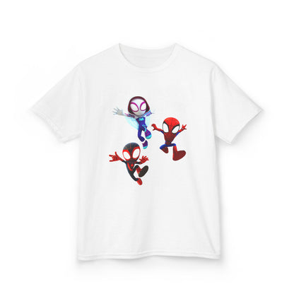 Kids Superhero Adventure Tee, Kids Birthday Gift, Fun Playwear, Spiderman Costume Shirt, Cartoon Character T-Shirt, Summer Outfit
