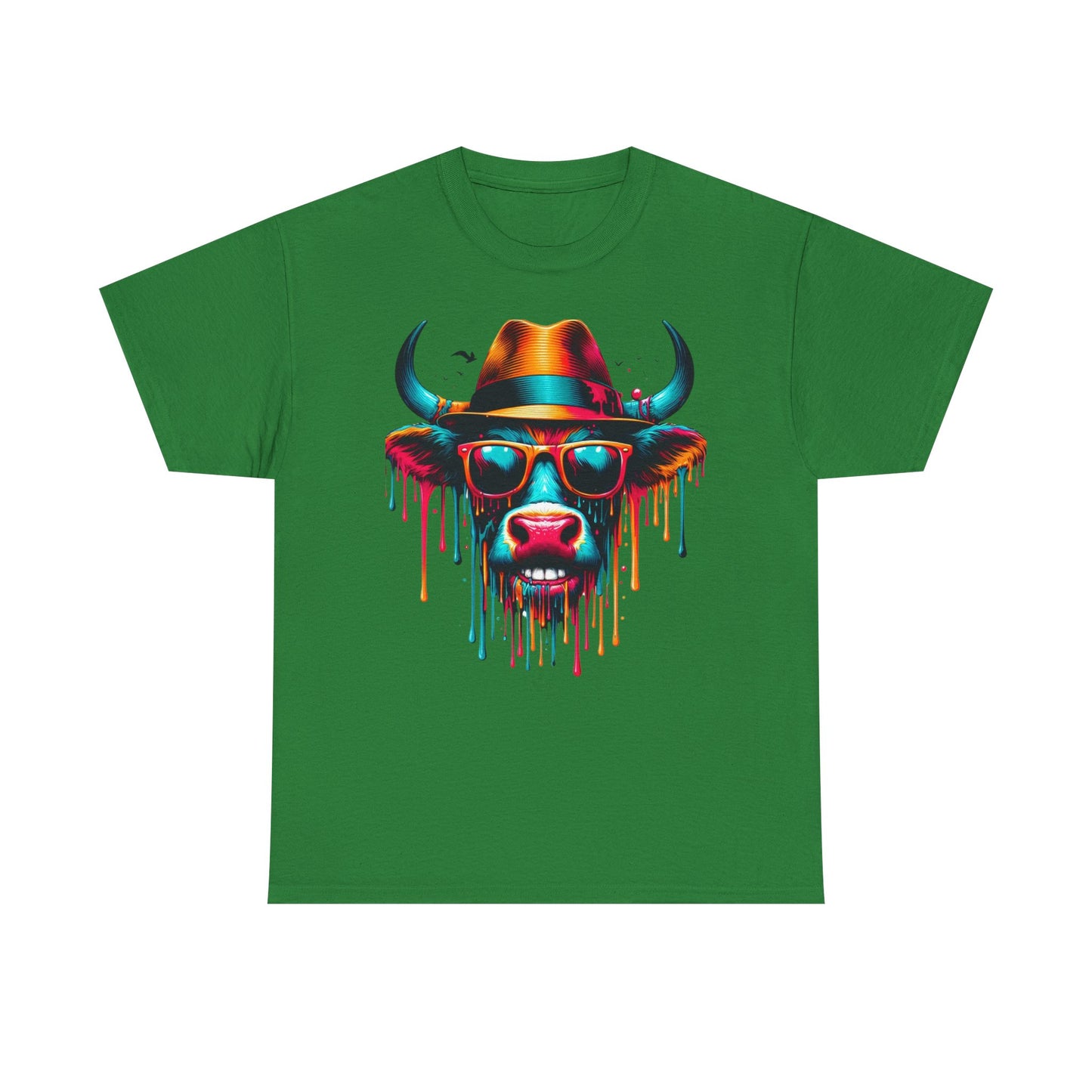 Cool Cow Graphic Unisex Heavy Cotton Tee - Fun Party T-Shirt