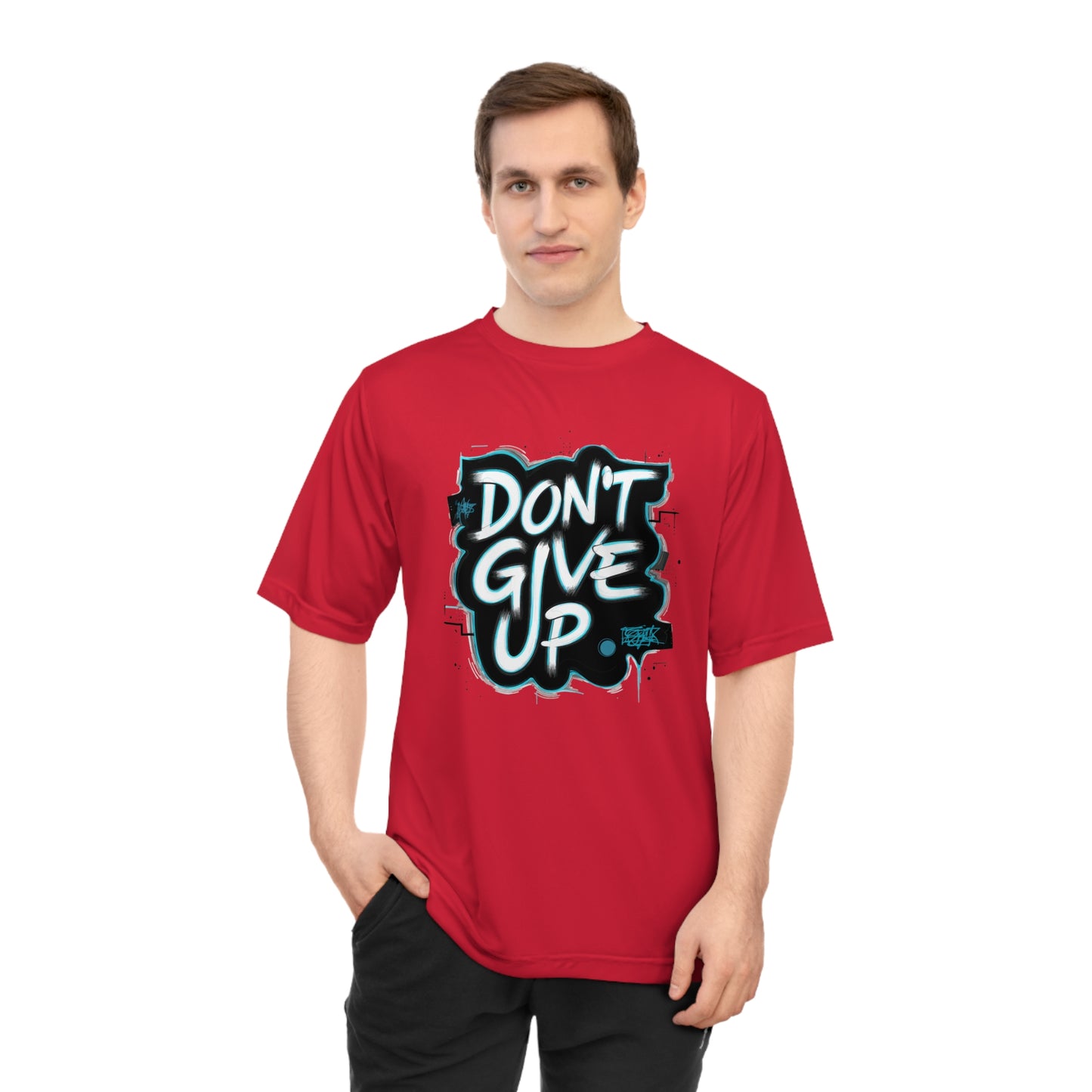 Motivational Graphic T-shirt - Unisex Sport Tee with 'Don't Give Up' Design, Fitness Wear, Gym Shirt, Inspirational Clothing, Workout [...]