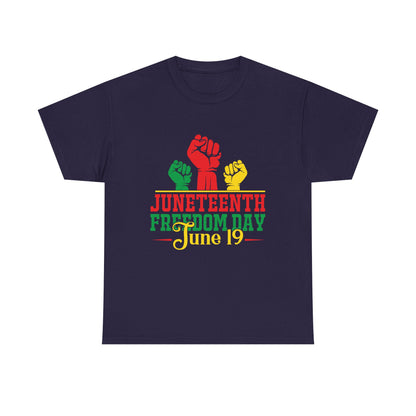 Juneteenth Freedom Day Tee | Unisex Cotton T-Shirt for Celebrating Emancipation, Black History Month, Racial Justice, Equality