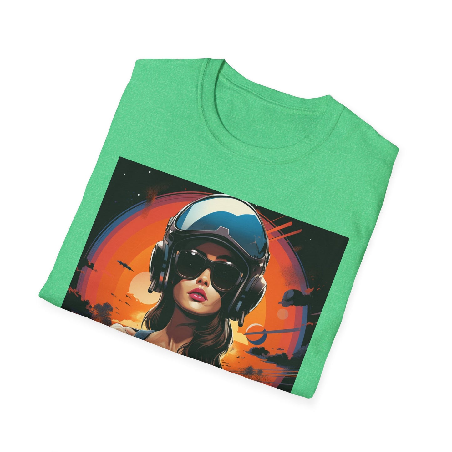 Cosmic Adventure Unisex Softstyle T-Shirt - Retro Space Graphic Tee