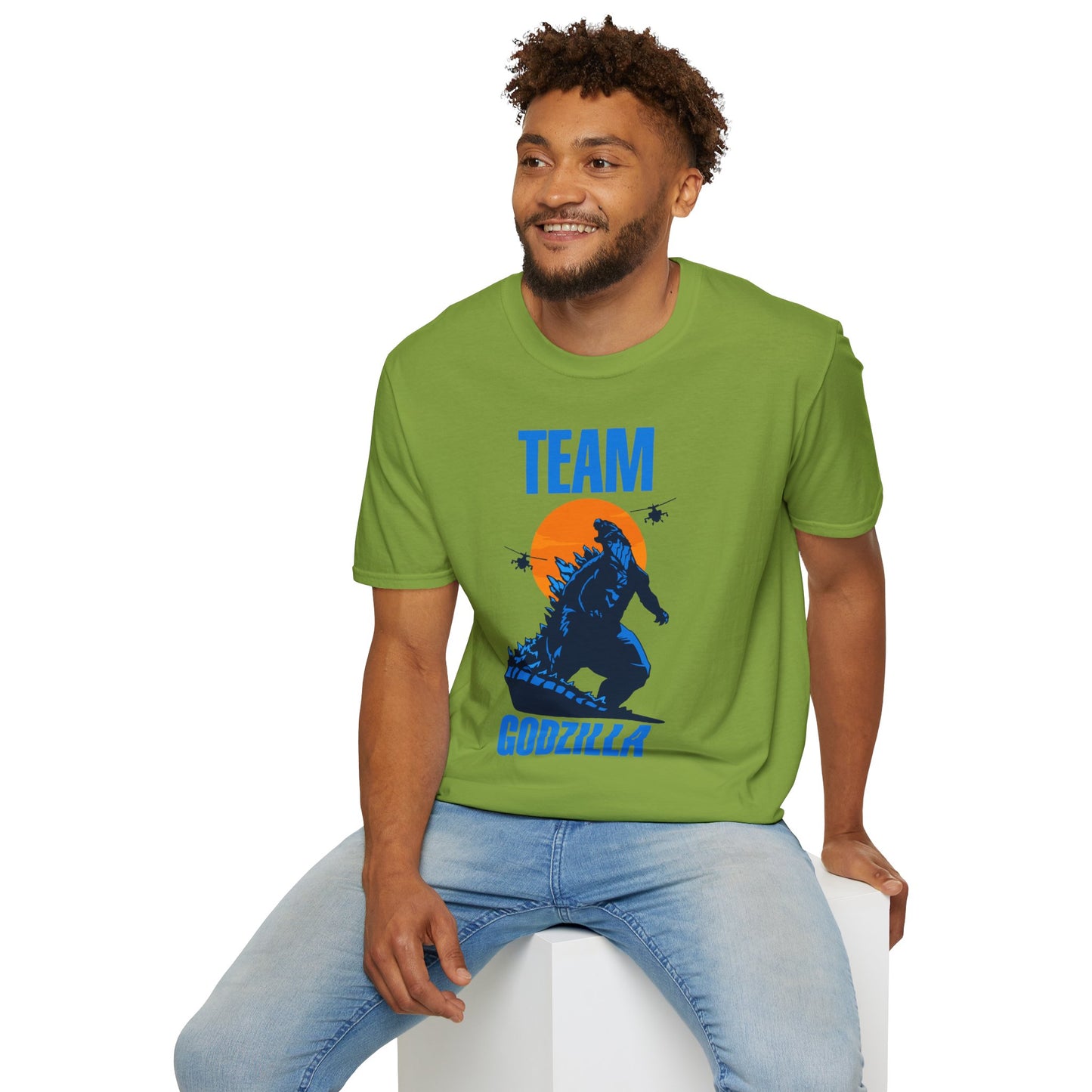 Team Godzilla Unisex Softstyle T-Shirt – Comfortable Graphic Tee for Movie Fans