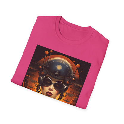 Futuristic Graphic Tee - Unisex Softstyle T-Shirt with Sci-Fi Design