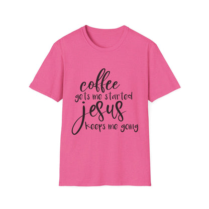 Coffee & Jesus Unisex Softstyle T-Shirt - Inspirational Christian Tee