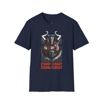 Bold Knight Graphic Tee, Unisex Softstyle T-Shirt, Strength Apparel, Casual Wear, Unique Gift, Core Style