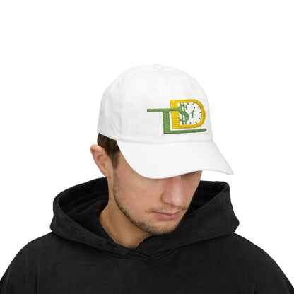 Classic Dad Cap with Green and Yellow Design, Casual Hat for Fathers, Gift for Dads, Summer Accessory, Adjustable Baseball Cap
