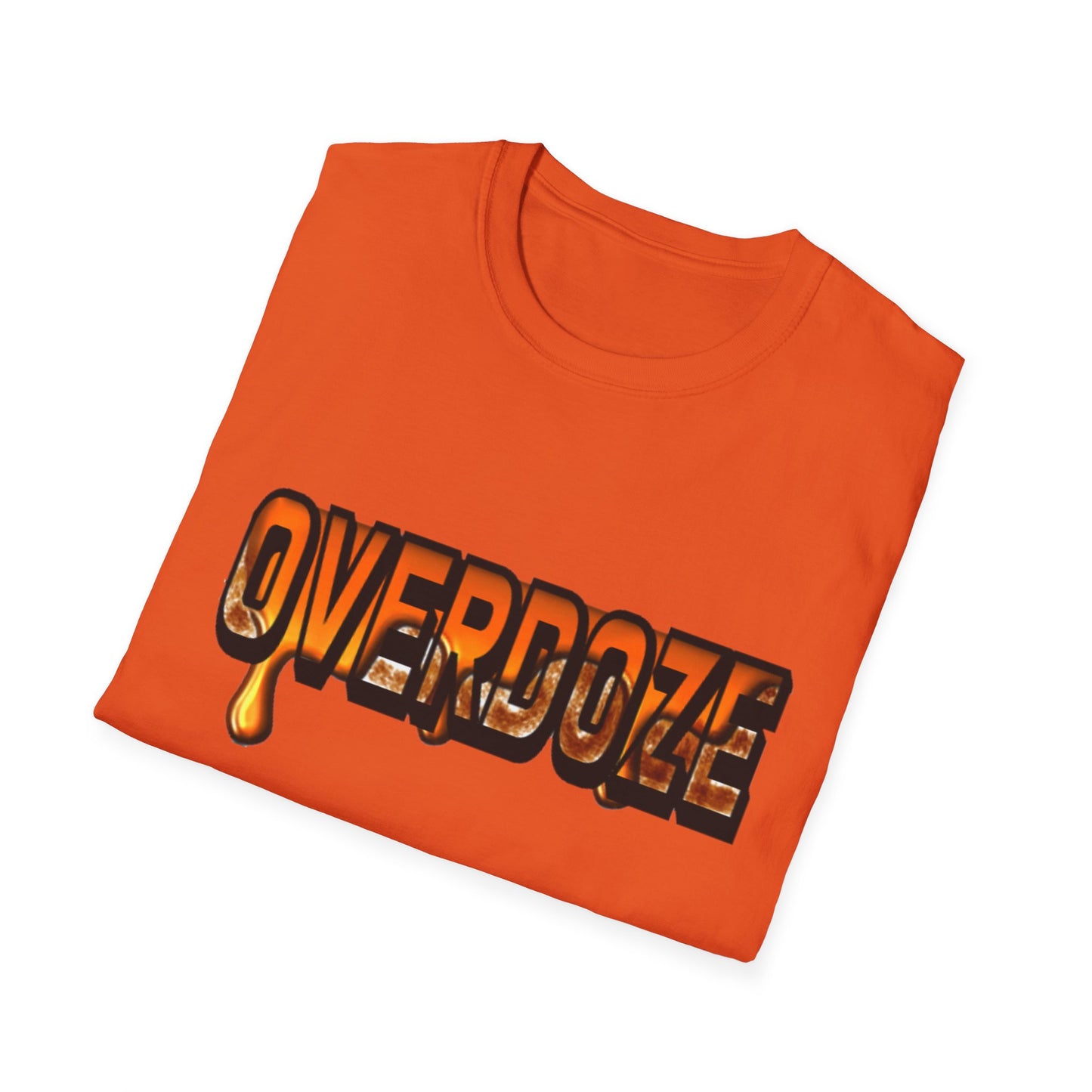 Street Style Unisex T-Shirt with 'OVERDOZE' Graphic