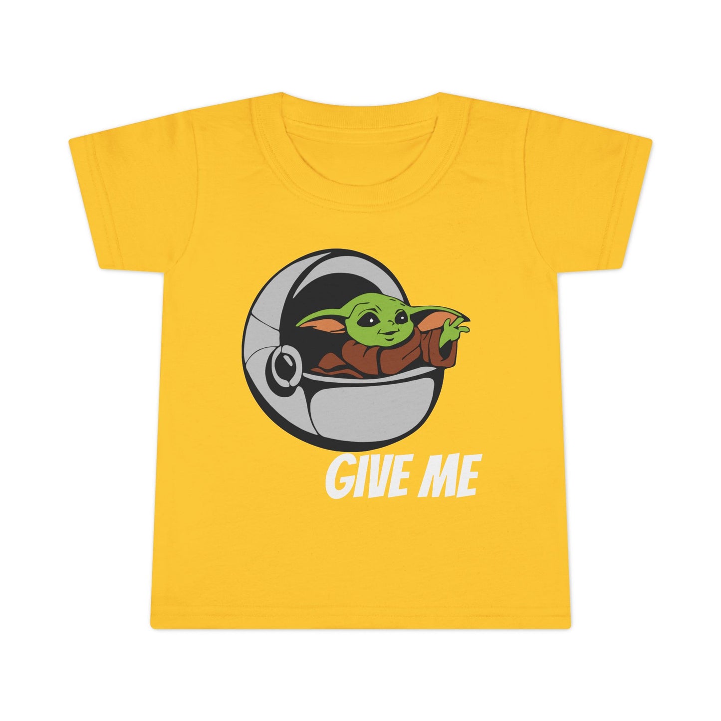Cute Baby Yoda Toddler T-Shirt - 'Give Me' Design