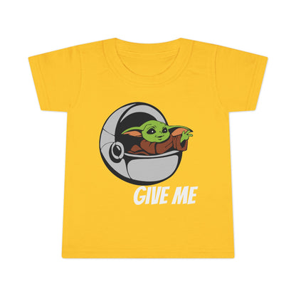 Cute Baby Yoda Toddler T-Shirt - 'Give Me' Design