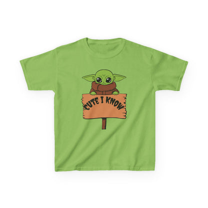 Cute Baby Alien Kids Tee - "Cute I Know" Design for Trendy Kids