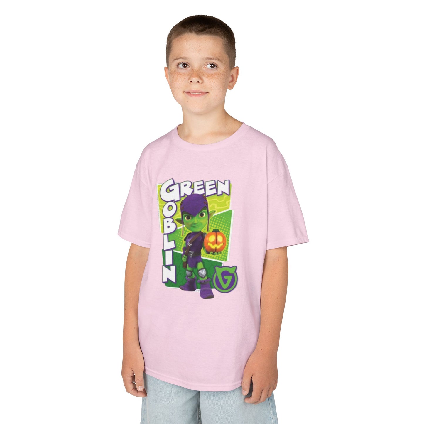 Kids Green Goblin Tee - Fun Halloween T-Shirt for Kids