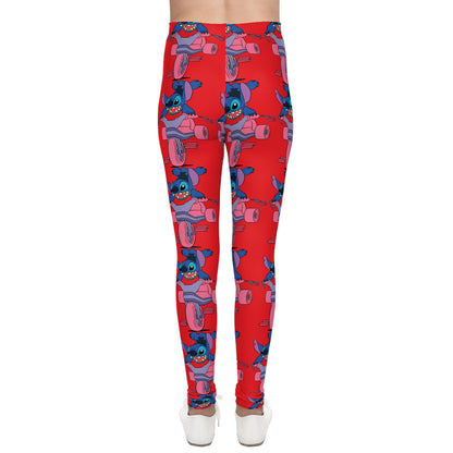 Playful Youth Leggings, Fun Activewear for Kids, Colorful Workout Pants, Gift for Young Athletes, Kids Leggings with Cartoon Design