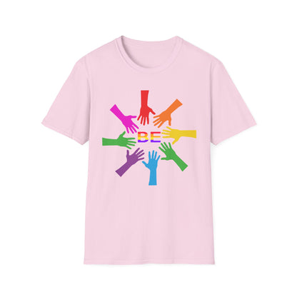 Rainbow Hands Unisex T-Shirt | Be Yourself, Inclusive Apparel, Pride Clothing, Gift for Friends, LGBTQ+ Pride