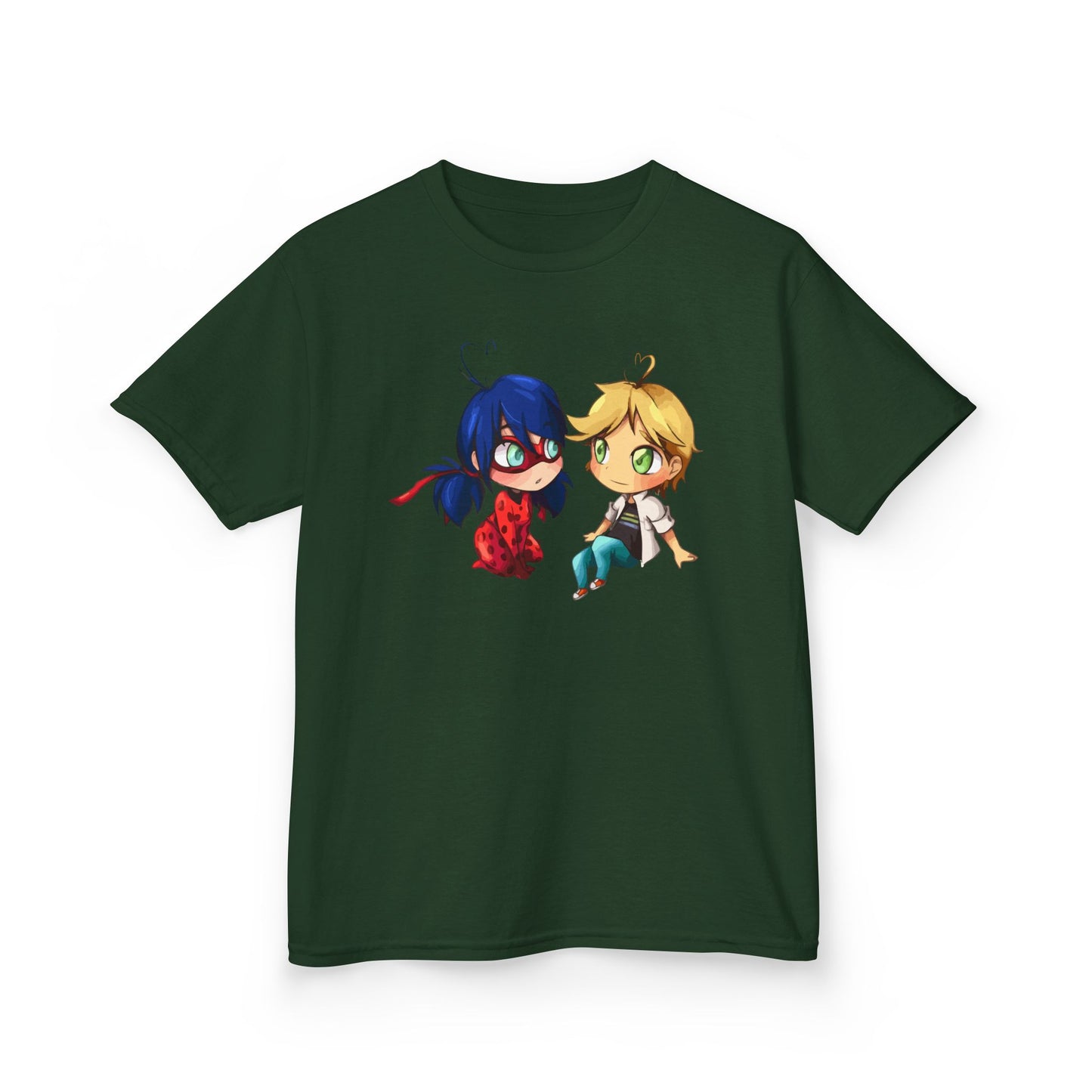 Kids Cute Chibi Characters Tee, Lightweight T-Shirt for Playtime, Gifts for Boys & Girls, Cartoon Lover Apparel, Birthday Outfit