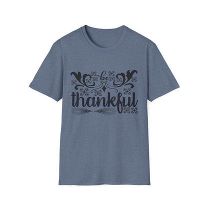 Thankful Unisex Softstyle T-Shirt - Fall Fashion, Thanksgiving Gift, Casual Wear, Gratitude Tees, Everyday Comfort