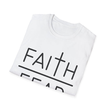 Inspirational Faith Over Fear T-Shirt | Unisex Softstyle Tee