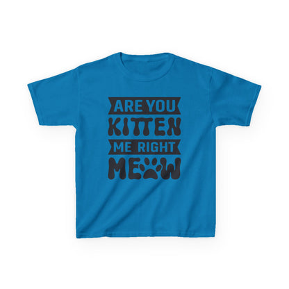 Cute Kids Tee - "Are You Kitten Me Right Meow" T-Shirt for Cat Lovers, Birthday Gift, Funny Pet Shirt, Kids' Humor Clothing, Animal [...]