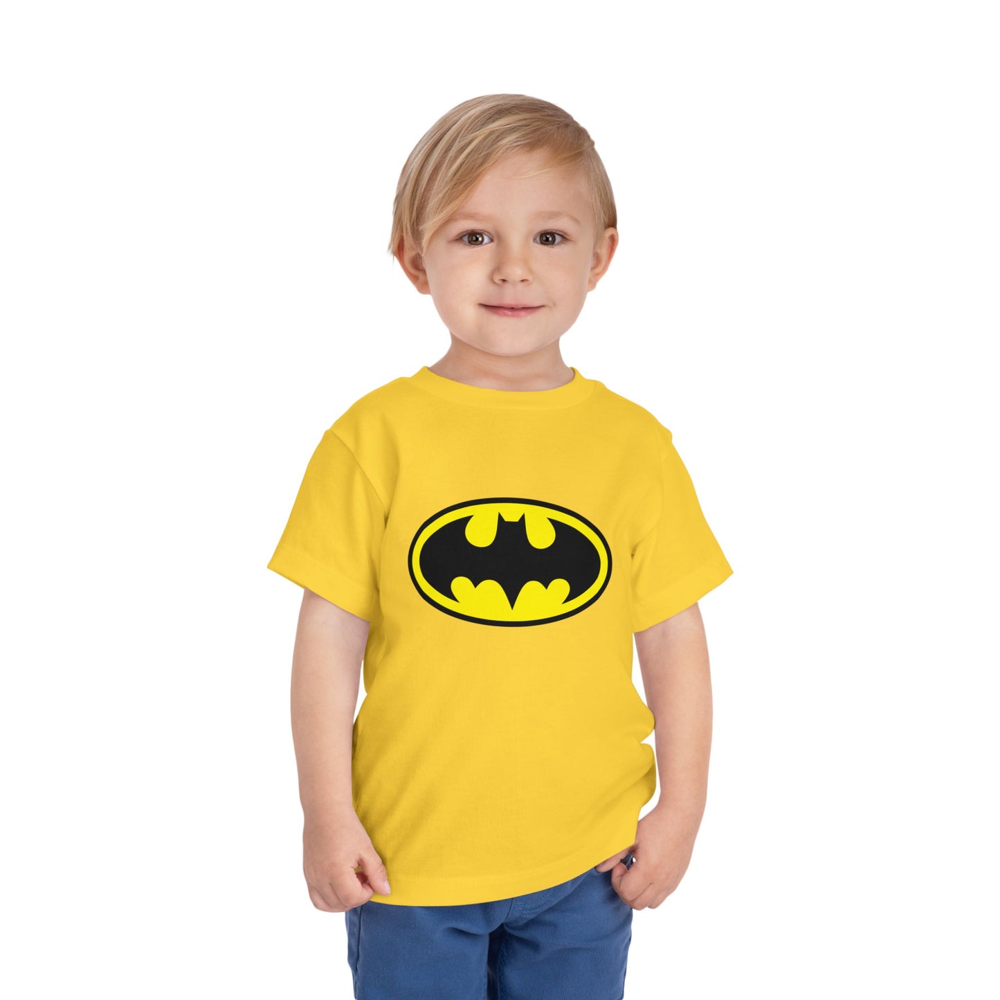 Batman Toddler Short Sleeve Tee - Superhero Shirt for Kids, Birthday Gift, Adventure Wear, Playtime Apparel, Comic Fan Clothing