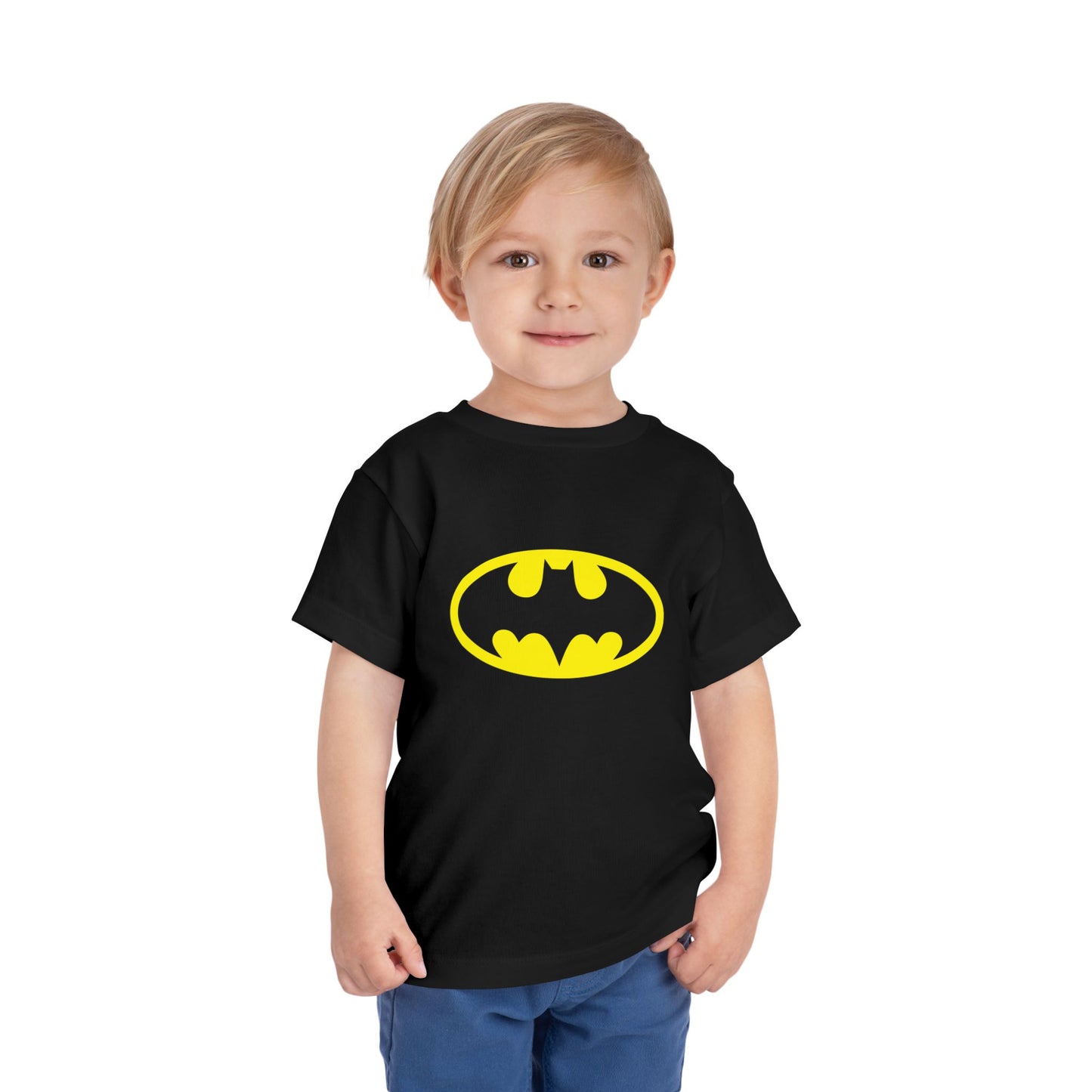 Batman Toddler Short Sleeve Tee - Superhero Shirt for Kids, Birthday Gift, Adventure Wear, Playtime Apparel, Comic Fan Clothing