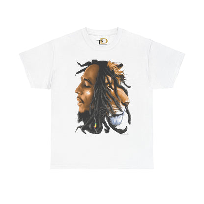 Unisex Heavy Cotton Tee - Inspiring Lion and Human Design