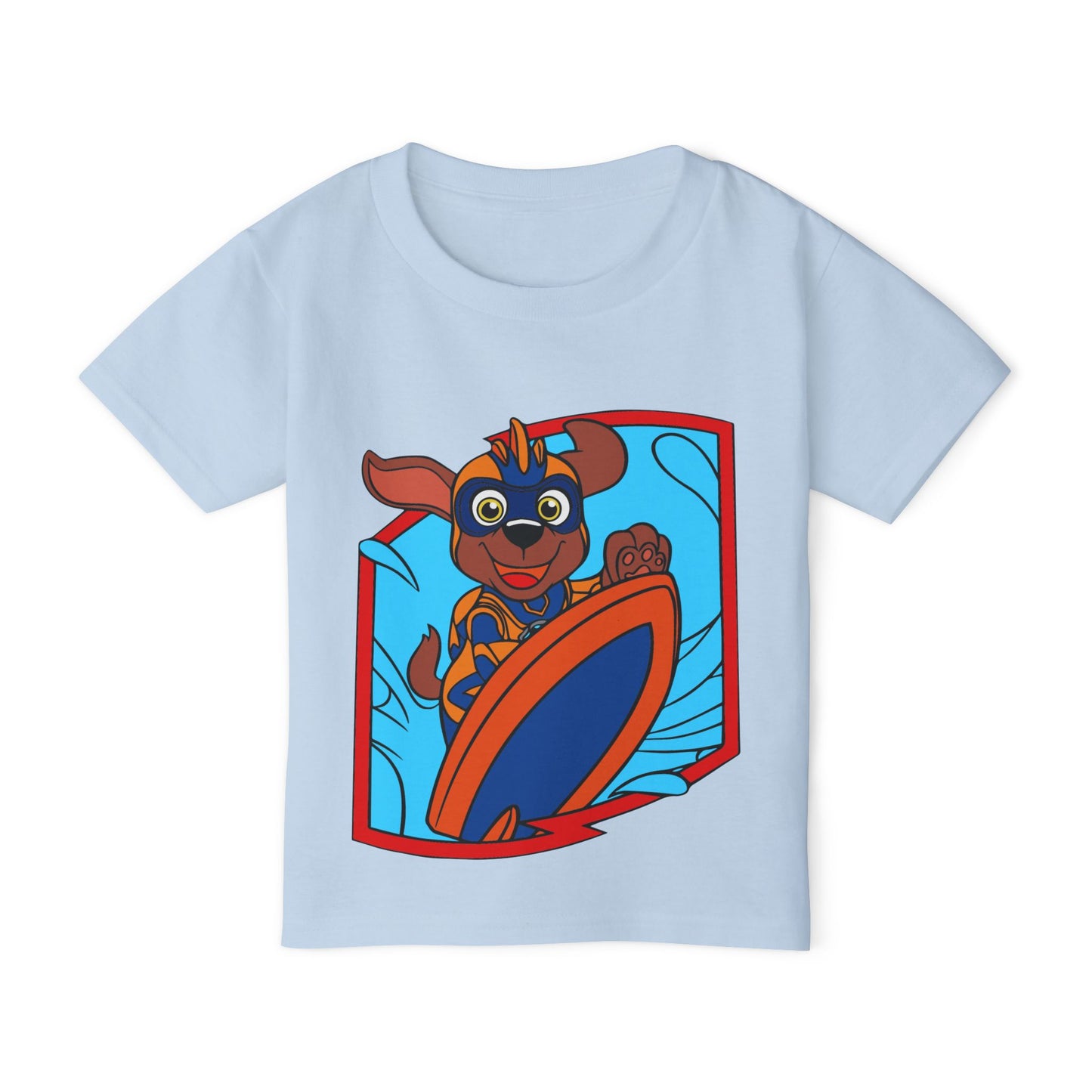 Toddler Graphic T-Shirt, Fun Surfing Dog Design, Kids Beachwear, Playful Summer Outfit, Birthday Gift for Boys & Girls