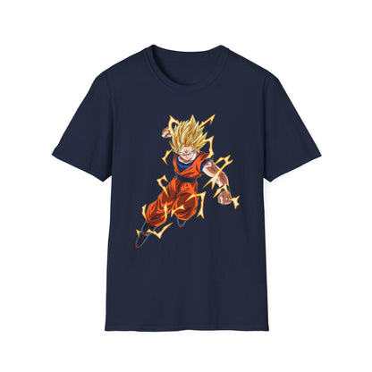 Super Saiyan Goku Unisex Softstyle T-Shirt, Anime Shirt, Dragon Ball Z Tee, Gift for Fans, Streetwear Apparel