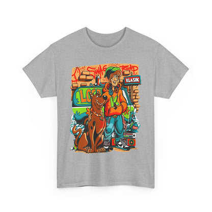 Retro Scooby-Doo Unisex Heavy Cotton Tee - Vintage Cartoon Print
