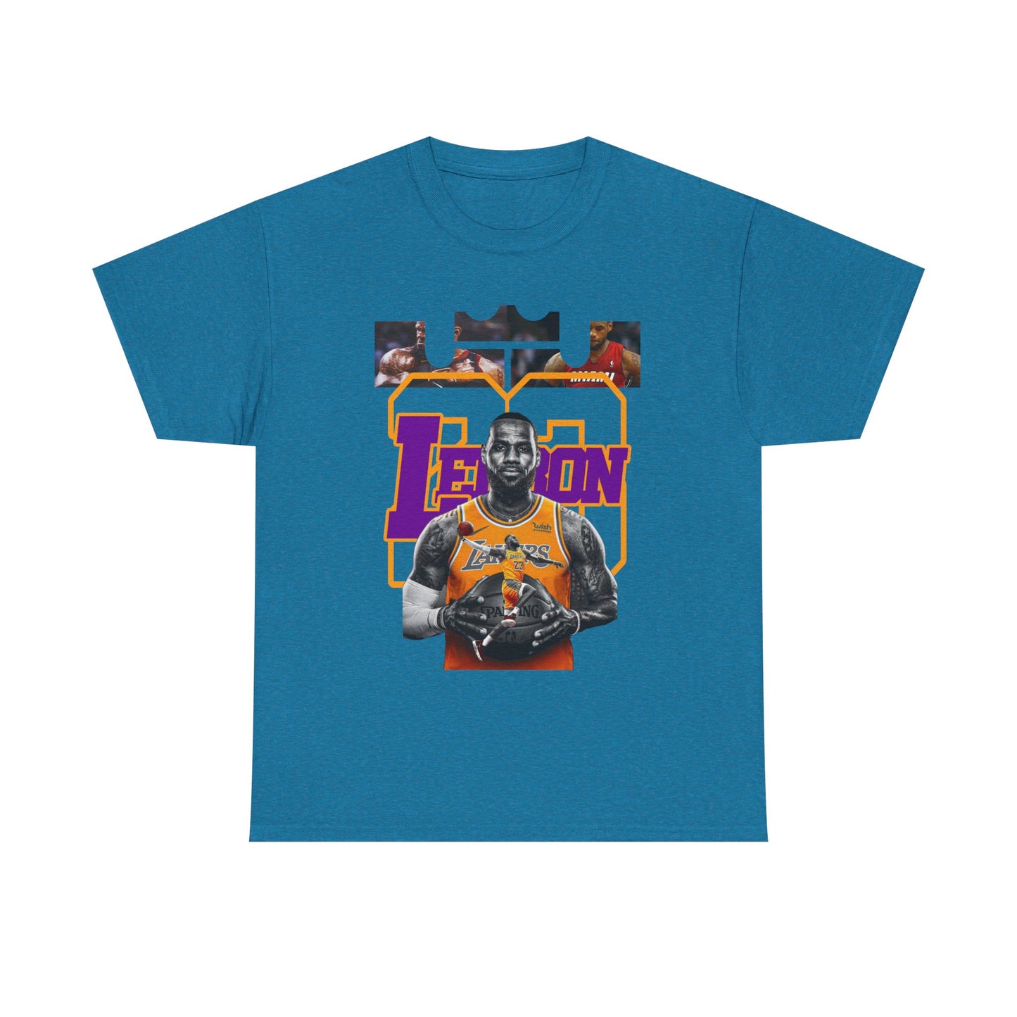 LeBron James Unisex Heavy Cotton Tee - Basketball Fan Apparel