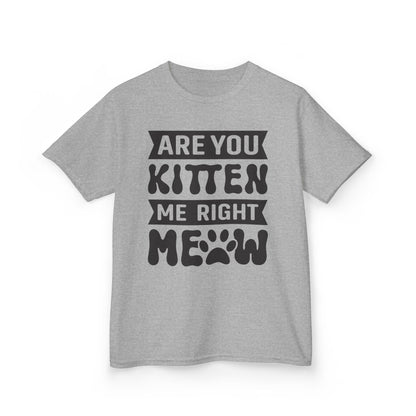 Cute Kids Tee - "Are You Kitten Me Right Meow" T-Shirt for Cat Lovers, Birthday Gift, Funny Pet Shirt, Kids' Humor Clothing, Animal [...]