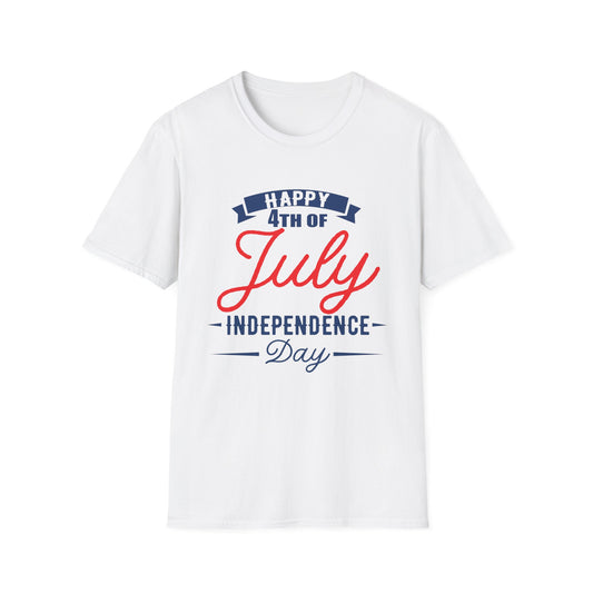 Happy 4th of July Unisex T-Shirt, Independence Day Tee, Summer Celebration Shirt, Patriotic Apparel, Casual Festival Wear